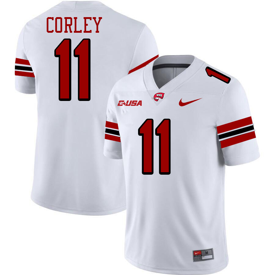 Malachi Corley WKU Jersey,Western Kentucky Hilltoppers #11 Malachi Corley Jersey Youth-White